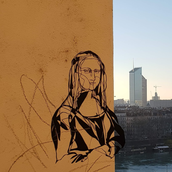 Photographie de l'oeuvre Paper Cut réalisée à Lyon par Don Matéo